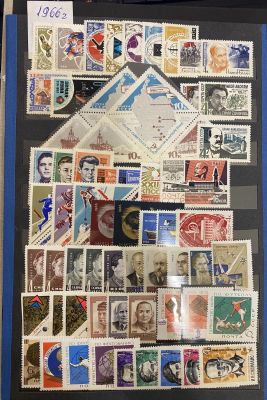 СССР 1966 г. Годовой комплект + мелкие разновидности (считались как обычные марки)+ типы надпеч 