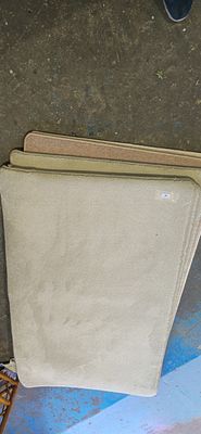 1 x hessian back floor rug 55inch x 39 inch new item