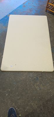 1 x hessian back floor rug 55inch x 39 inch new item