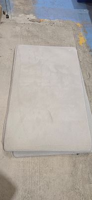 1 x grey hessian back floor rug 55inch x 39 inch new item