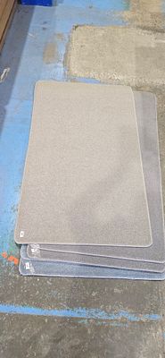 1 x darker grey hessian back floor rug 55inch x 39 inch new item