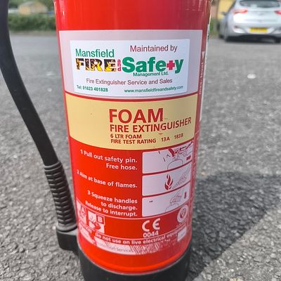6 Litre Serviced Foam Fire Extinguisher.
