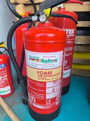 6 Litre Serviced Foam Fire Extinguisher.