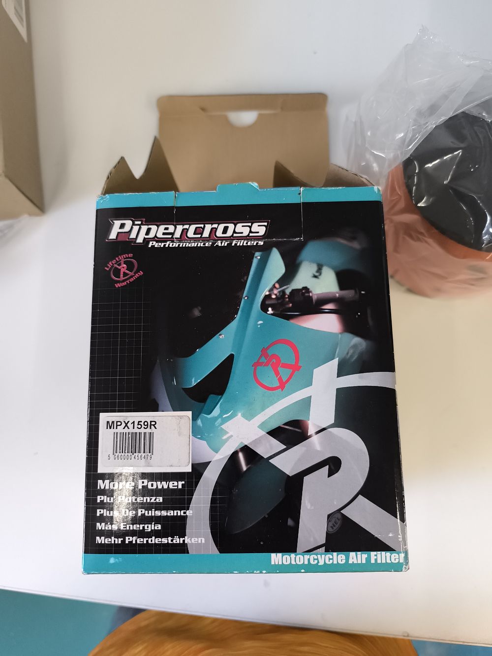 Pipercross Performance Motorcycle Air Filter, MPX159R. A Pipercross brand performance motorcycle 