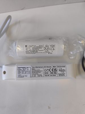 A Set of Modern Liteplan Emergency LED Lighting Components. A set of modern emergency LED 