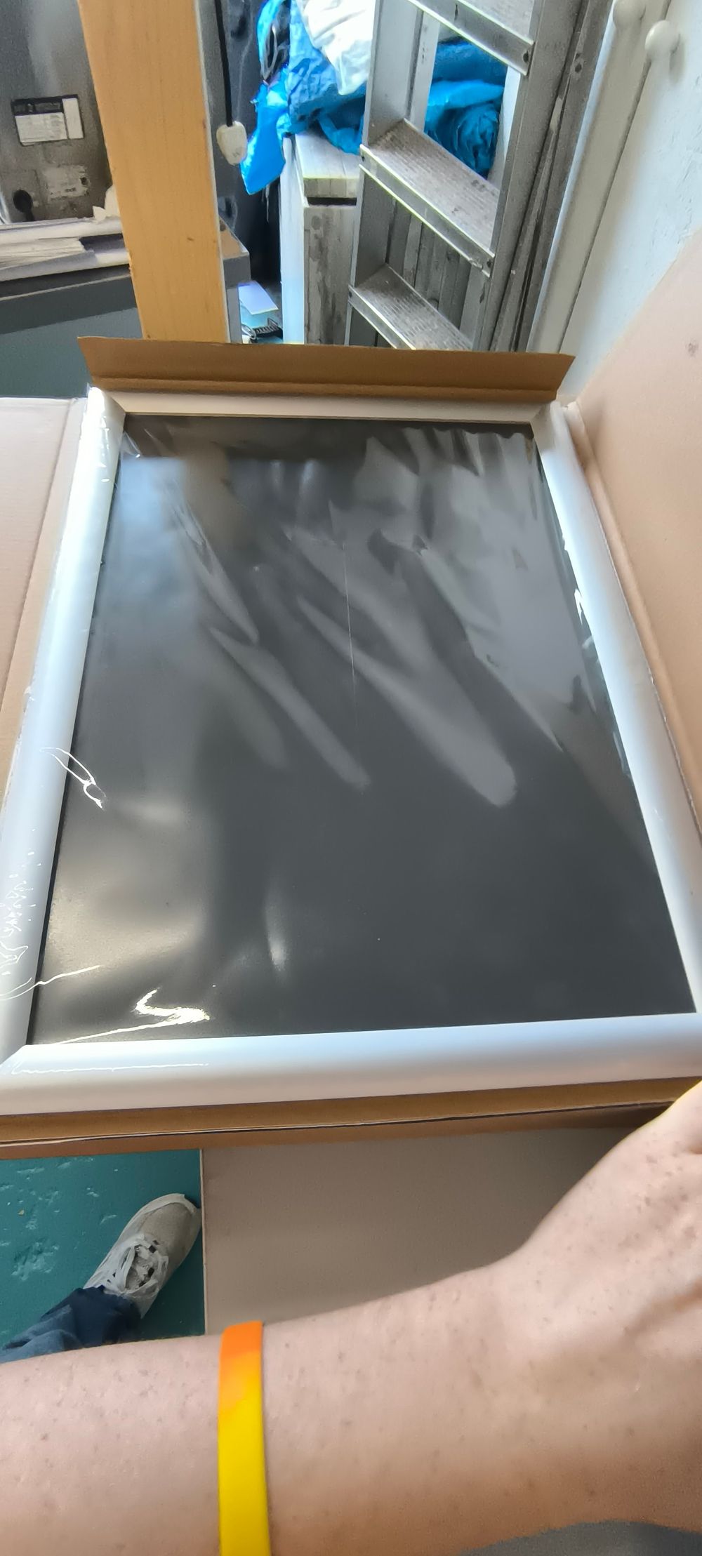 A Group of 13 A3 Aluminium Snap Frames with Anti-Glare Protectors. A group of thirteen A3 