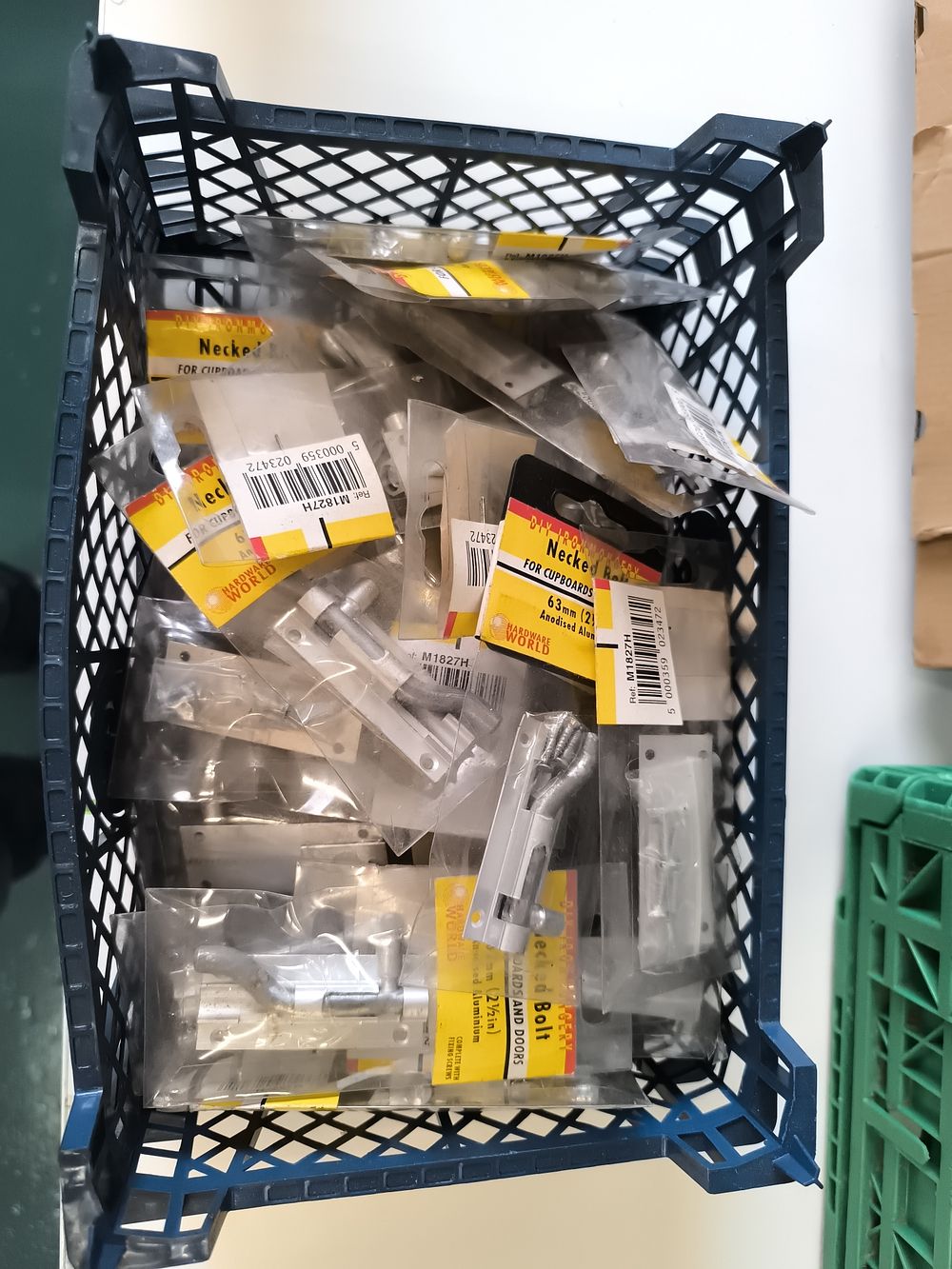 A Quantity of Hardware World Anodised Aluminium Neched Bolts. A quantity of 'Neched Bolt' 