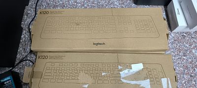 A Lot of 5 Logitech K120 Plug-and-Play USB Keyboards. A lot of five Logitech K120 Plug-and-Play 