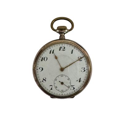 Antique pocket watch with an 800 silver case (defective). Works.