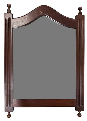 Wall mirror with mahogany frame. Height 0.66 x 0.49.
