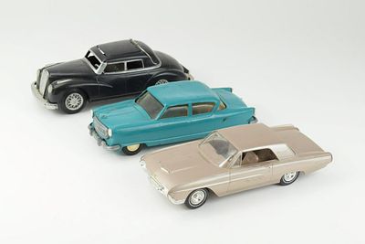 Lot Of 3 Vintage Dealer Promo Cars. Fine lot of three vintage dealer promo cars.Ford Thunderbird 