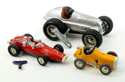 Lot Of 3 Vintage Schuco Germany Race Cars. Very fine lot of 3 vintage Schuco Germany race 