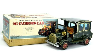 Old Fashioned Car 1960's by Trade Mark Japan Mystery. Old fashioned car 1960's by Trade Mark 