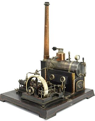 Rare DC Doll et Cie Antique ca.1920's Extra Large Steam. A very large steam boiler plant by Doll 