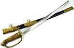 Rare EARLY Japanese Navy CUSTOM Mounted Samurai Kyu-gunto Sword w/1600s A.D. Signed Blade. Image - 2