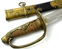 Rare EARLY Japanese Navy CUSTOM Mounted Samurai Kyu-gunto Sword w/1600s A.D. Signed Blade. Image - 3