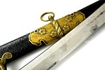 Rare EARLY Japanese Navy CUSTOM Mounted Samurai Kyu-gunto Sword w/1600s A.D. Signed Blade. Image - 5
