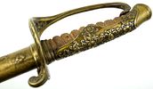 Rare EARLY Japanese Navy CUSTOM Mounted Samurai Kyu-gunto Sword w/1600s A.D. Signed Blade. Image - 34