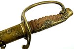 Rare EARLY Japanese Navy CUSTOM Mounted Samurai Kyu-gunto Sword w/1600s A.D. Signed Blade. Image - 35