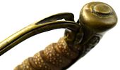 Rare EARLY Japanese Navy CUSTOM Mounted Samurai Kyu-gunto Sword w/1600s A.D. Signed Blade. Image - 38