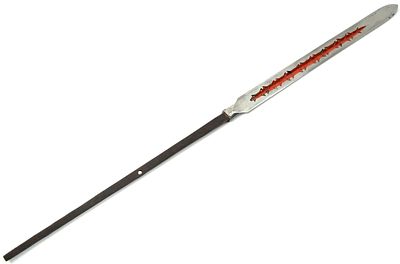 Koto to Shinto era Japanese Samurai Triangle Section Blade YARI Spear Head with unusual 
