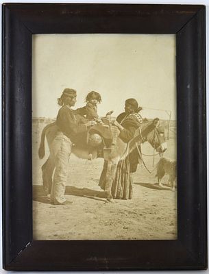 Rare Antique Photograph Of Native American Indian Family. Rare antique photograph depicting 