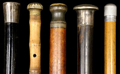 Collector Lot of 5 Various Antique Walking Canes Sticks Total length: shortest 30 3/4", longest 