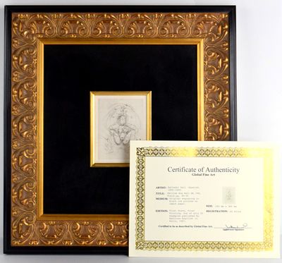 Salvador Dali Petites Nus (From Apollinaire) Original Engraving. Original engraving in black ink 