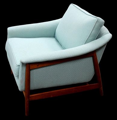 Folke Ohlsson for Dux Mid Century Danish Lounge Chair #1. RARE DUX Folke Ohlsson Architectural 