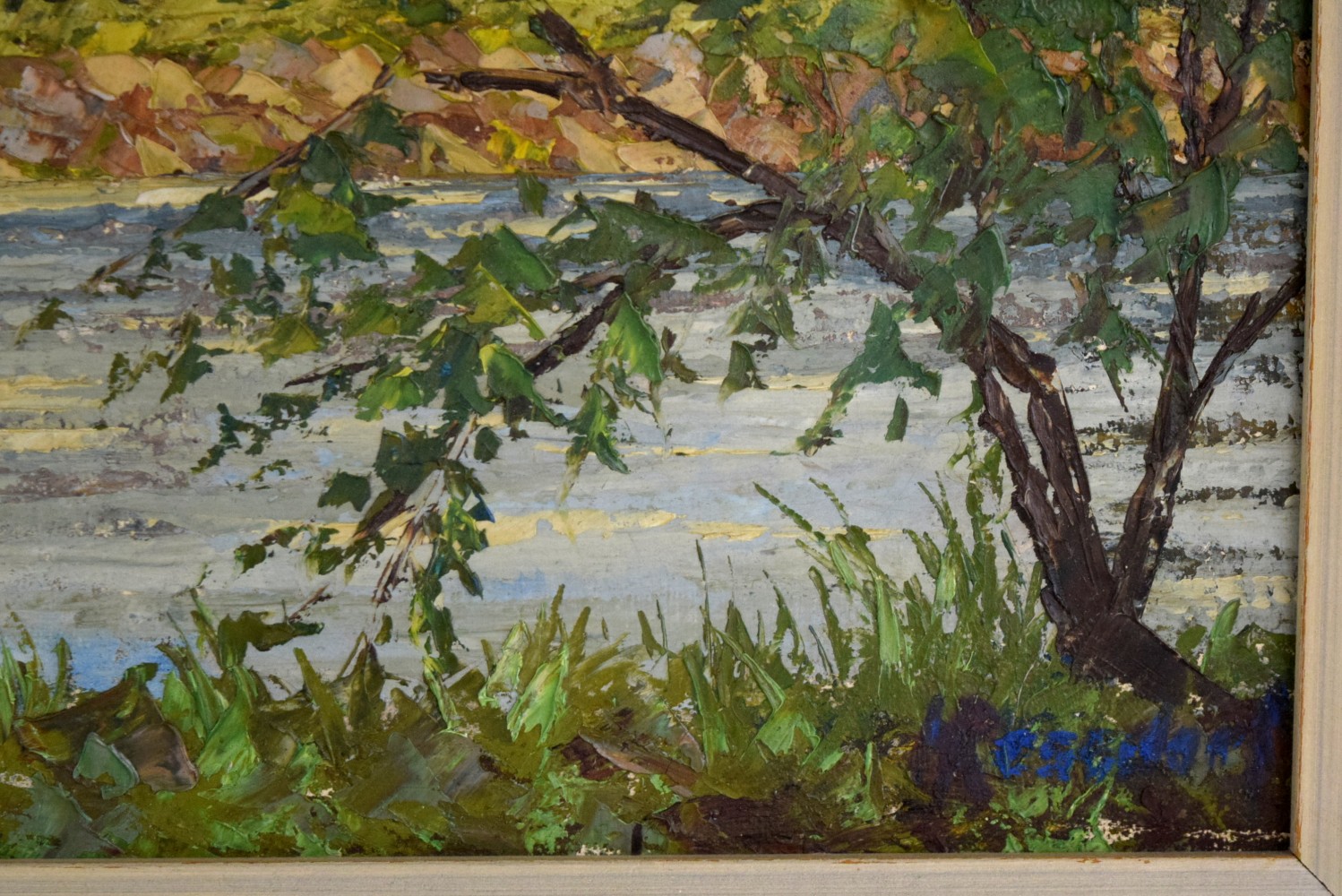 American/German Hans Ressdorf Oil On Canvas Landscape Painting