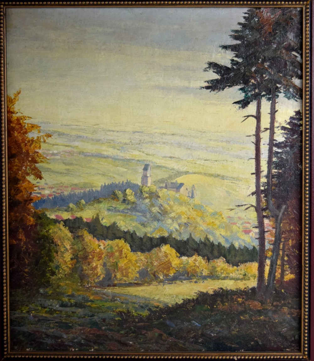 American/German Hans Ressdorf Oil Landscape Painting