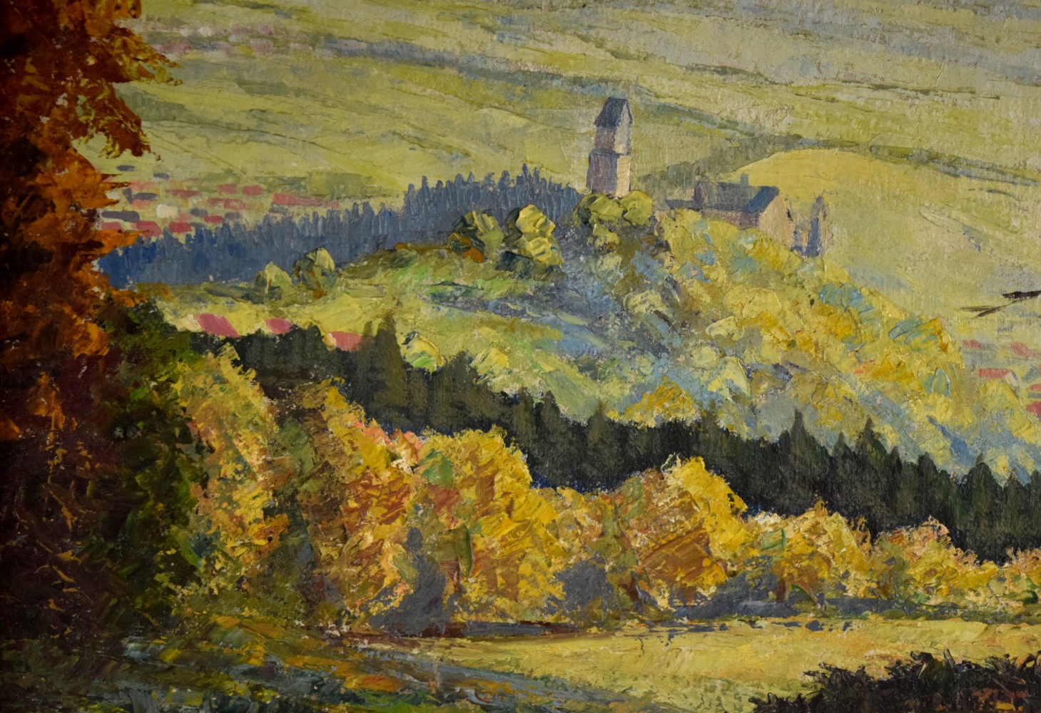 American/German Hans Ressdorf Oil Landscape Painting
