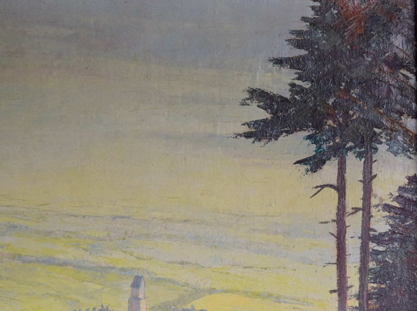 American/German Hans Ressdorf Oil Landscape Painting