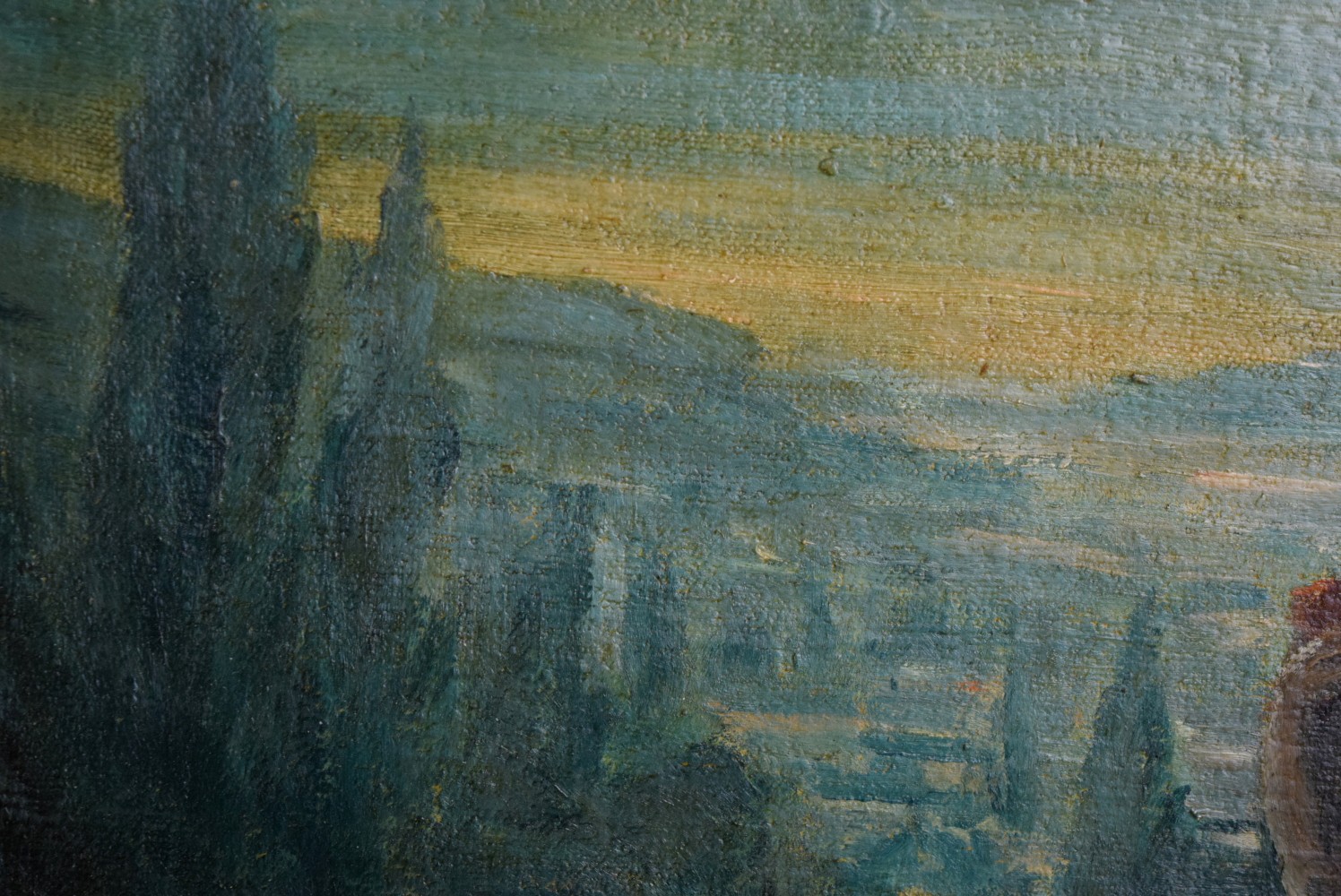 American/German Hans Ressdorf Oil Painting