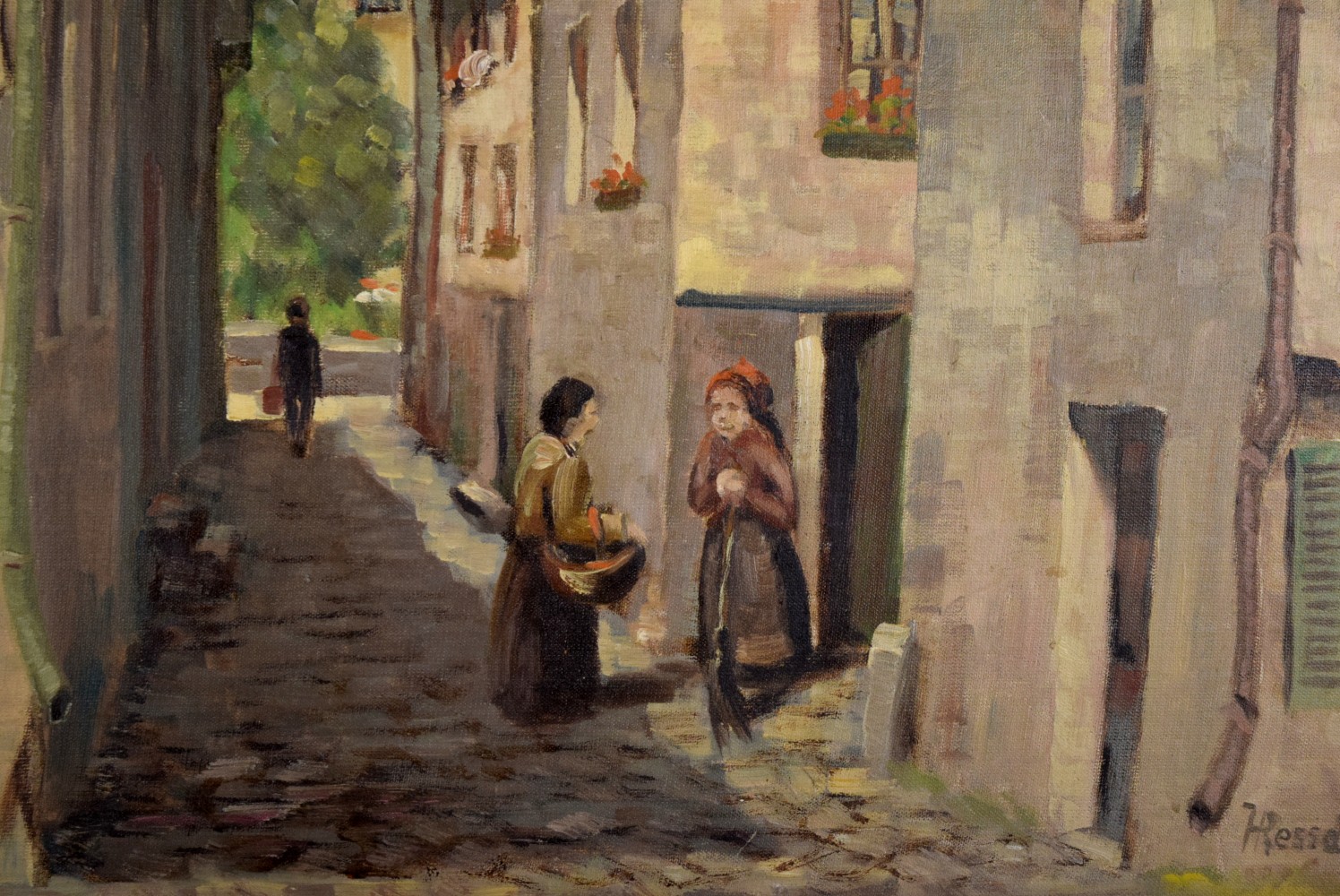 American/German Hans Ressdorf Oil Painting