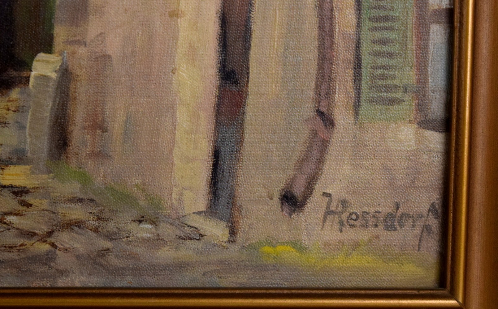 American/German Hans Ressdorf Oil Painting