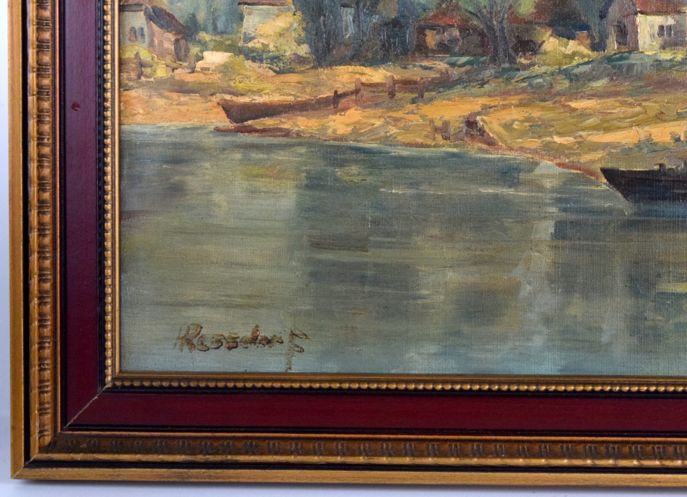 American/German Hans Ressdorf Oil On Canvas Landscape Painting