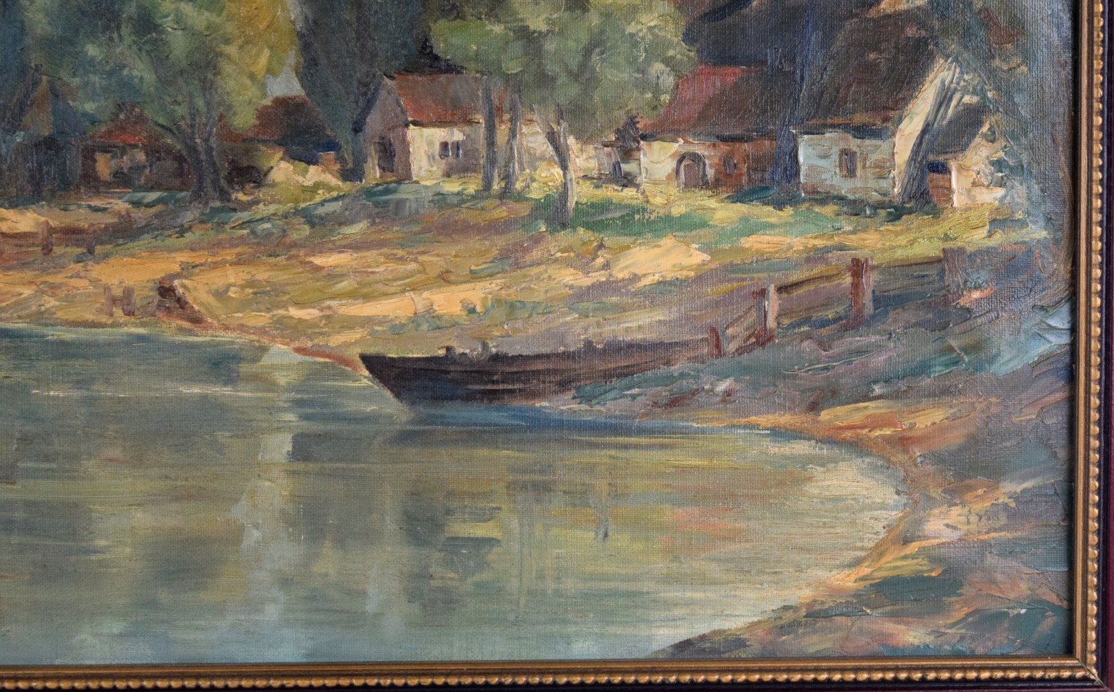 American/German Hans Ressdorf Oil On Canvas Landscape Painting