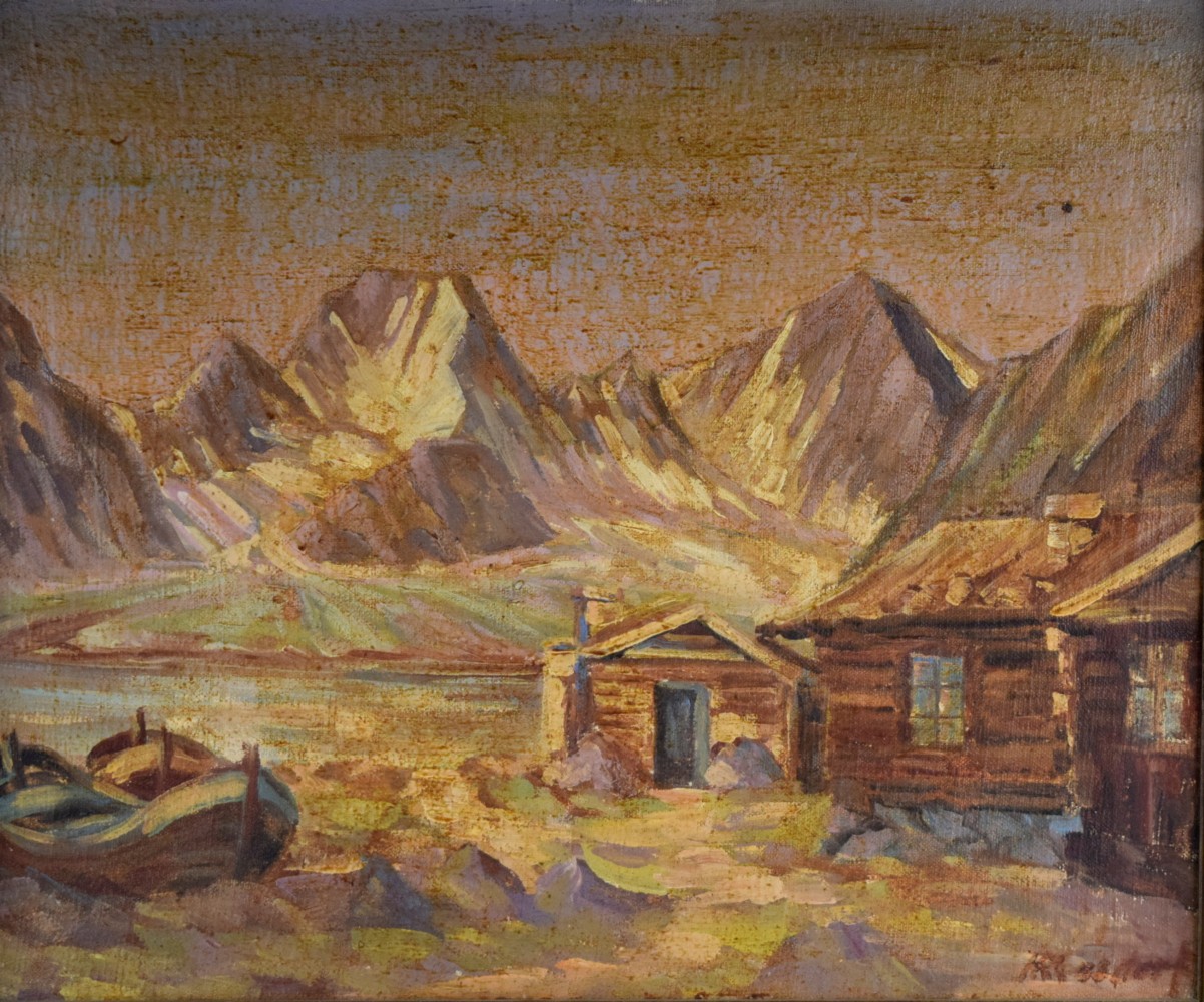 American/German Hans Ressdorf Oil On Canvas Landscape Painting