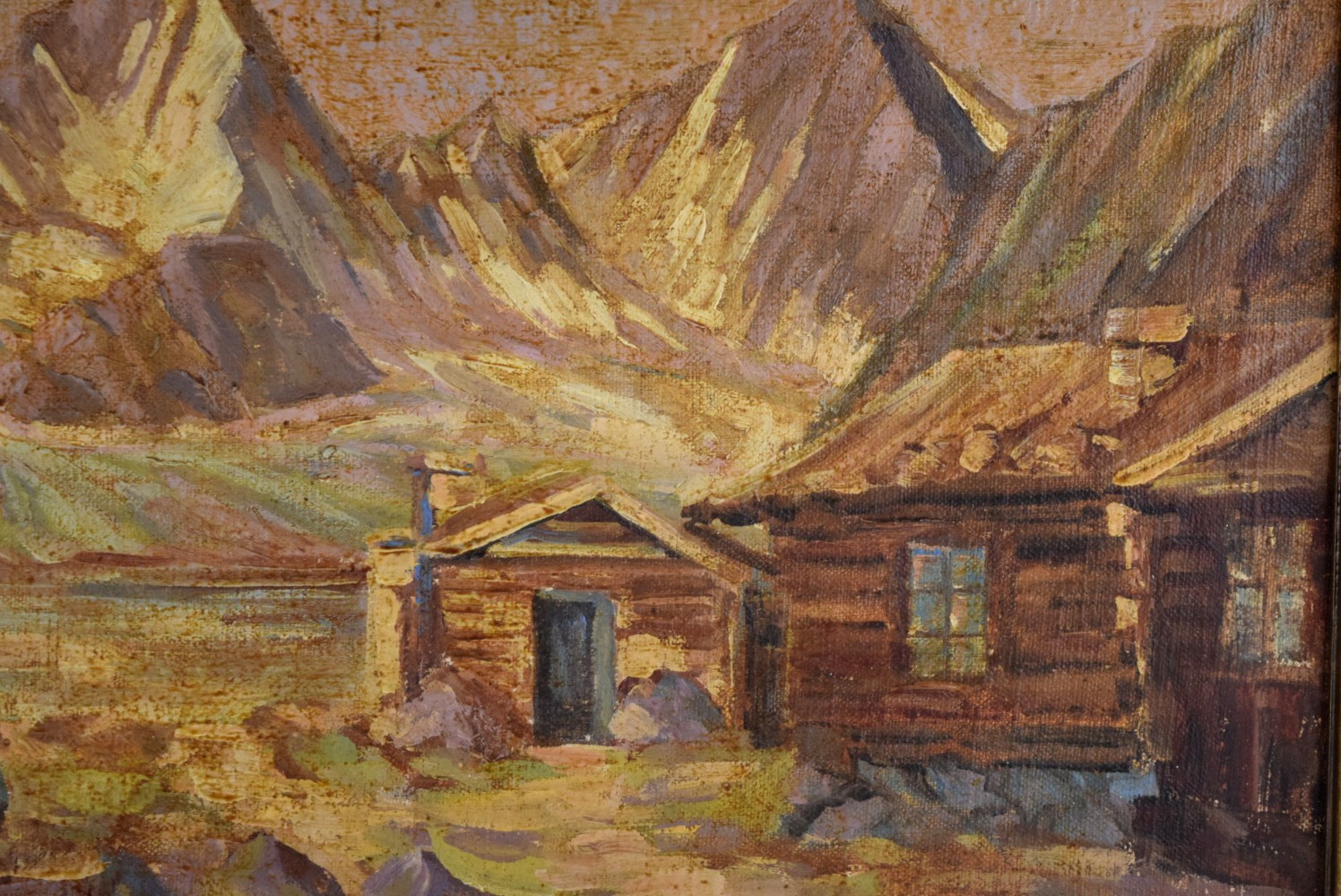 American/German Hans Ressdorf Oil On Canvas Landscape Painting