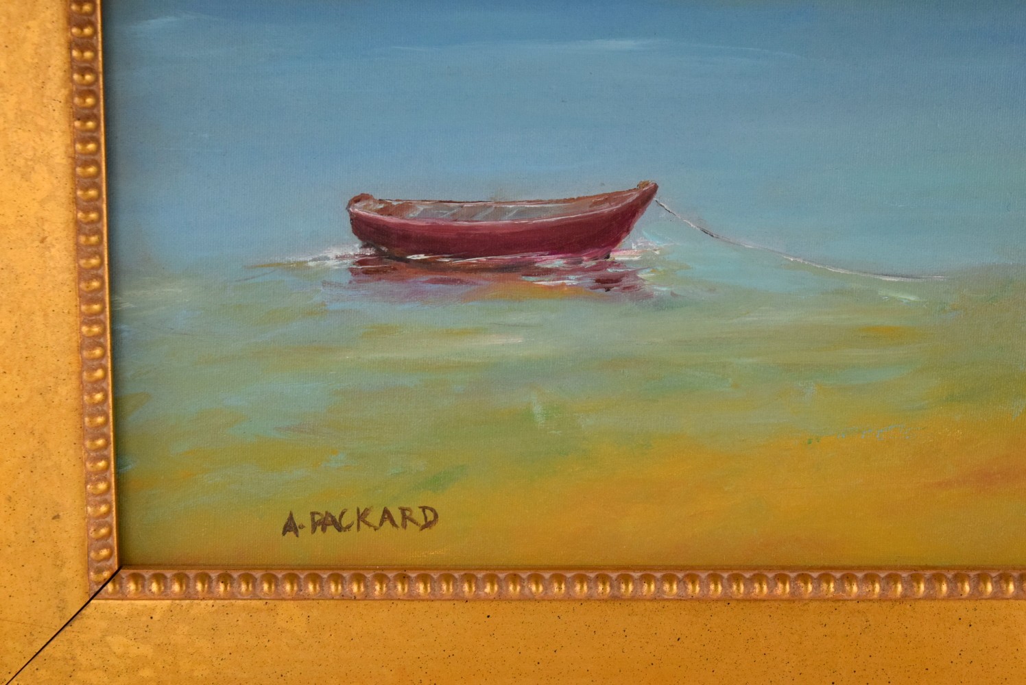 American Anne Packard Oil On Canvas Seascape Painting