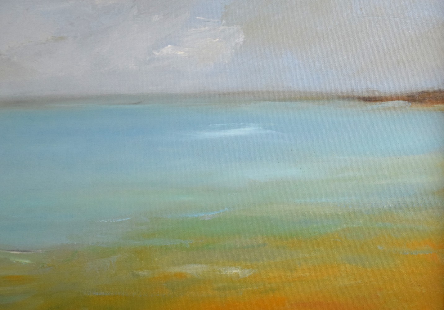 American Anne Packard Oil On Canvas Seascape Painting