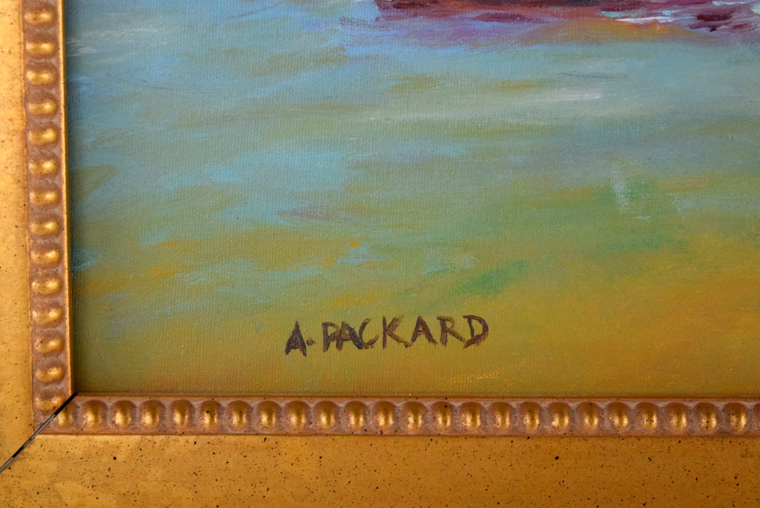 American Anne Packard Oil On Canvas Seascape Painting