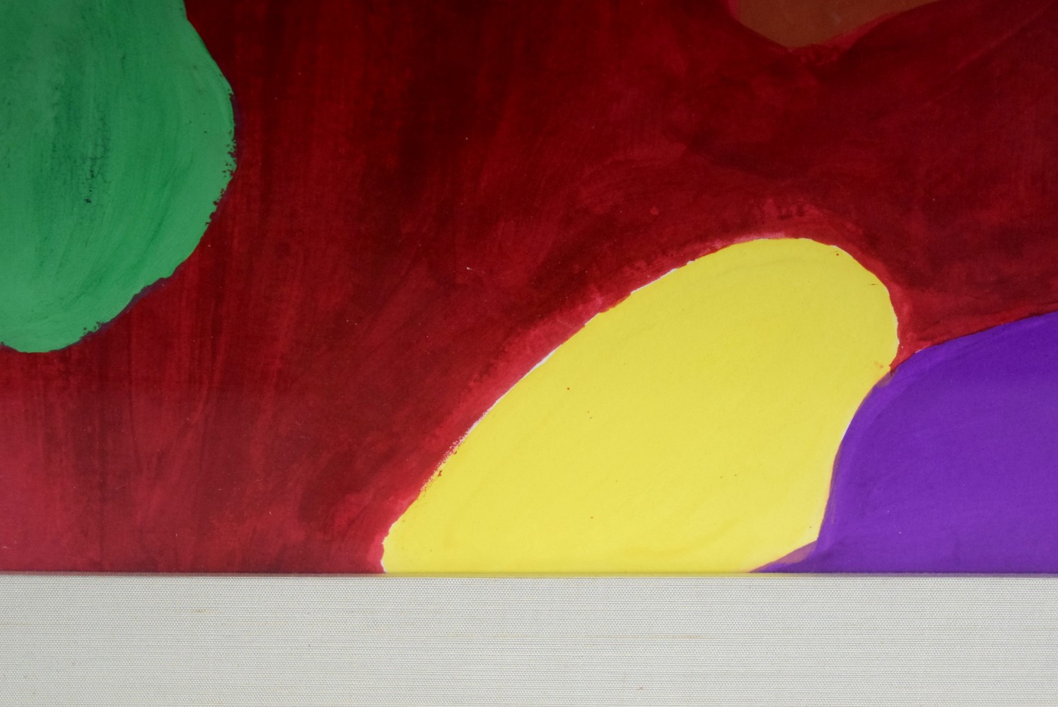 After British Patrick Heron Abstract Gouache On Board