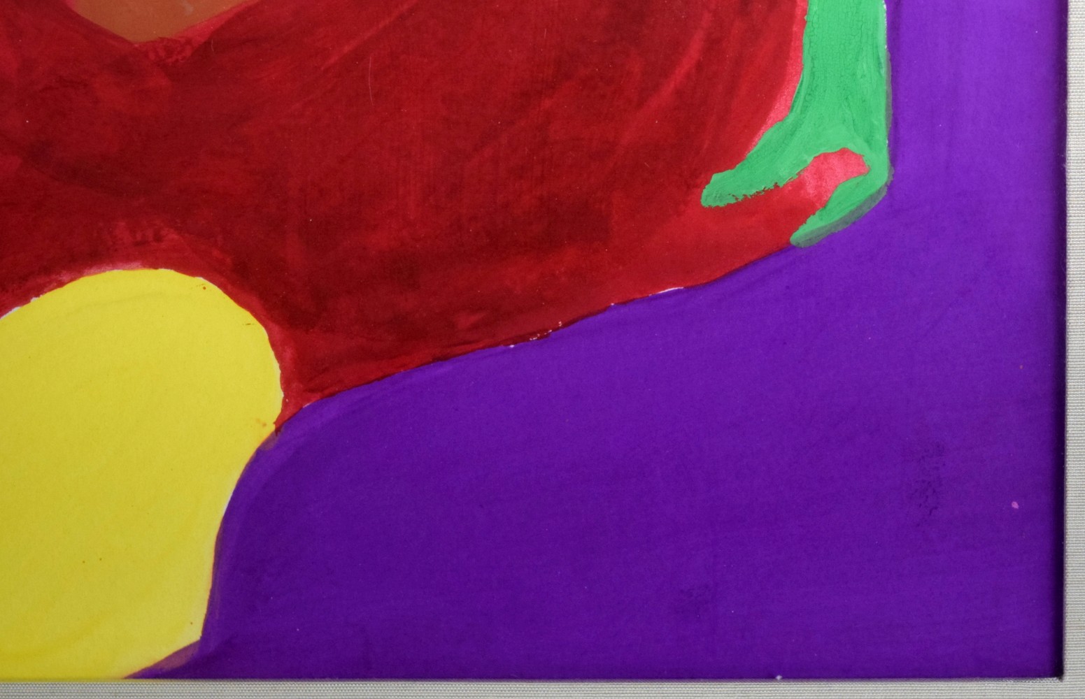After British Patrick Heron Abstract Gouache On Board