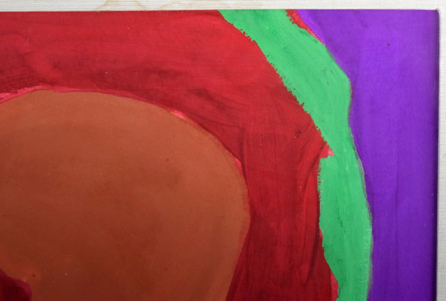 After British Patrick Heron Abstract Gouache On Board