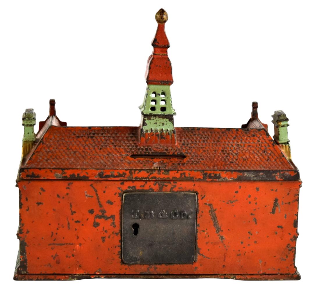 Ives, Blakeslee Palace Cast Iron Collectable Coin Machine Bank c.1890's