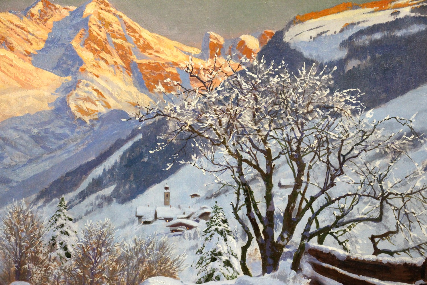 Austrian Alois Arnegger Oil On Canvas Landscape Painting