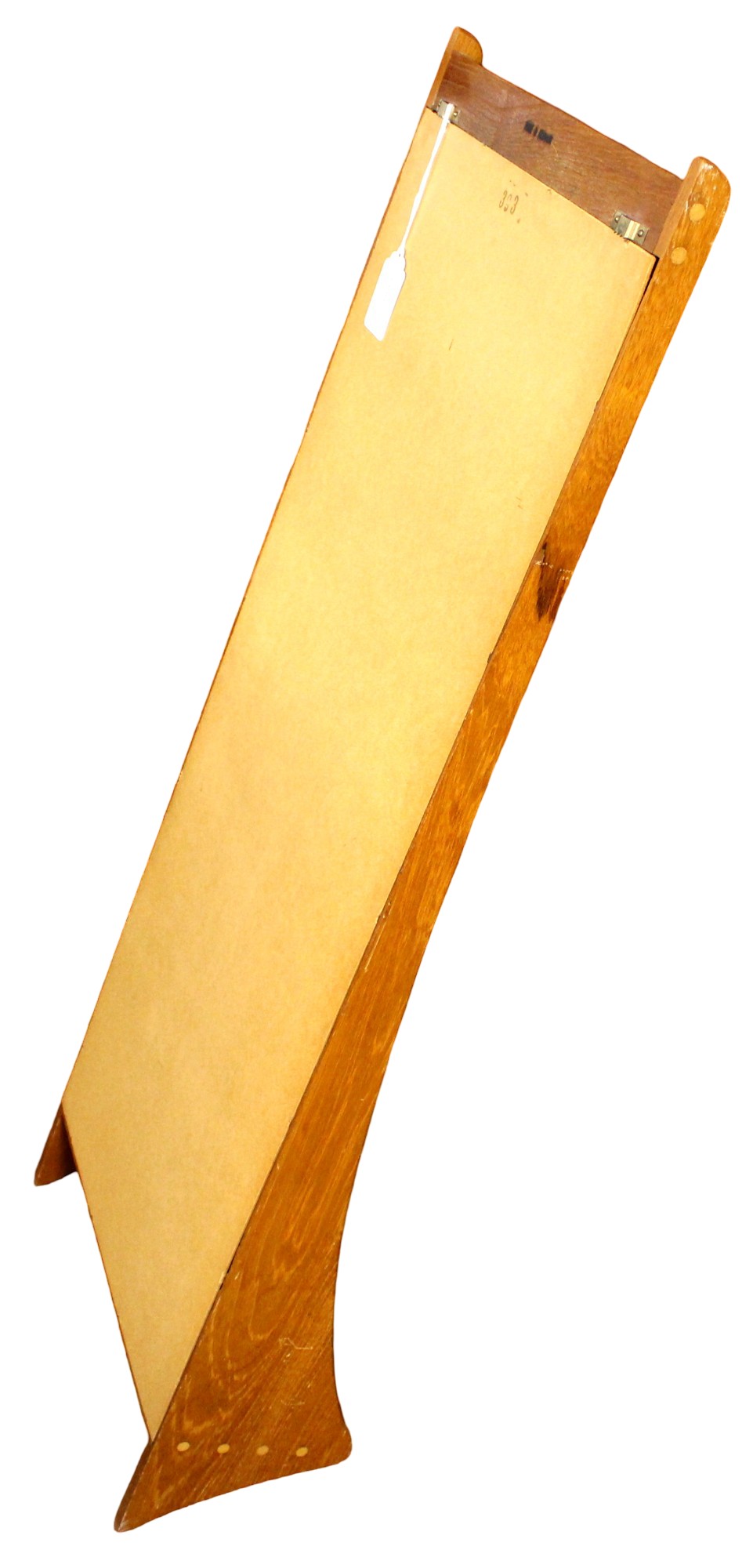 Jansen Spejle Mid Century Danish Teak Wall Hall Mirror with Shelf