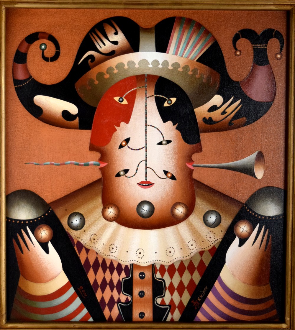 Russian Anton Arkhipov Juggler 2001 Painting